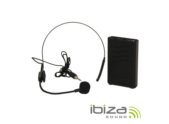 Ibiza  Microfone Para Headset C/ Transmissor PORTUHF-HEAD